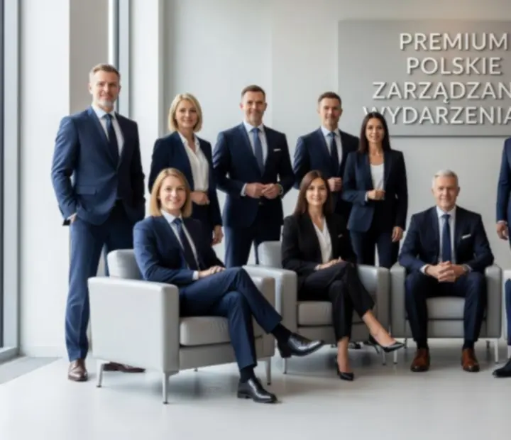 Zespół zarządzający Velokradovia podczas przeglądu planu wieczornej gali korporacyjnej.